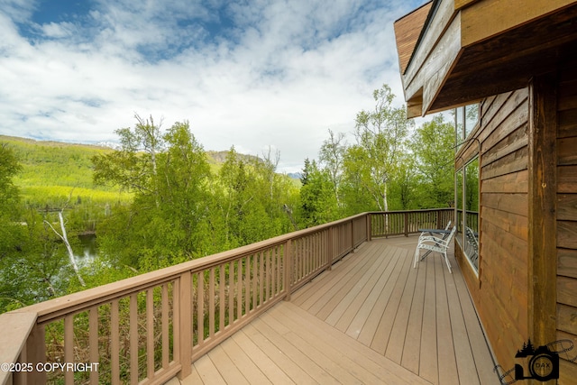 18365 E Twin Hills Ln, Sutton, AK 99645 - view of deck