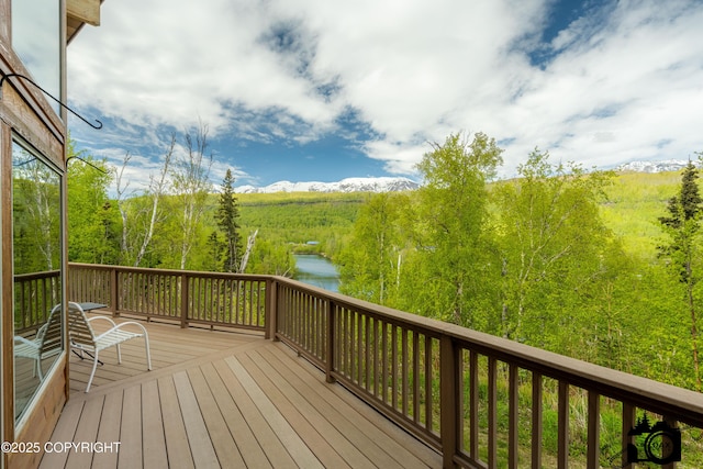 18365 E Twin Hills Ln, Sutton, AK 99645 - deck with a water view