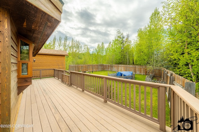 18365 E Twin Hills Ln, Sutton, AK 99645 - view of wooden deck