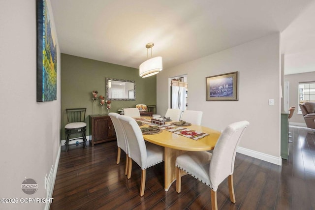 2823 Discovery Bay Dr, Anchorage, AK 99515 - dining space with dark wood-style flooring and baseboards