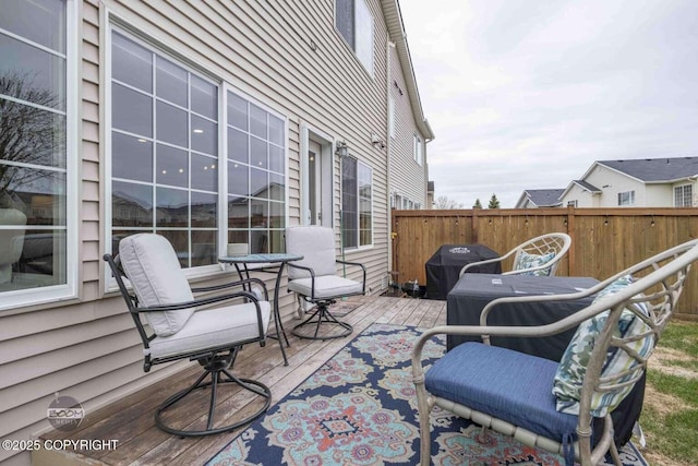 2823 Discovery Bay Dr, Anchorage, AK 99515 - view of patio / terrace featuring fence and a wooden deck