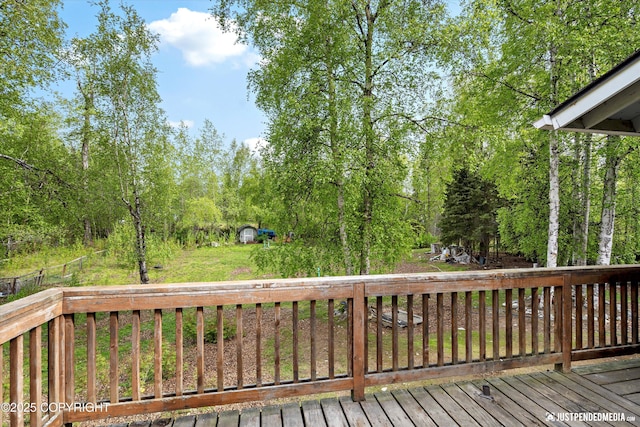 1031 E Dunedin St, Wasilla, AK 99654 - view of wooden deck