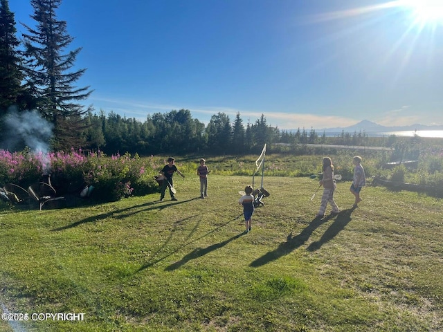 37397 Cetacea Ln, Kenai, AK 99611 - view of green lawn with a mountain view