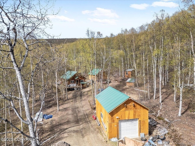 1080 Leuthold Dr, Fairbanks, AK 99712 - view from above of property featuring a forest