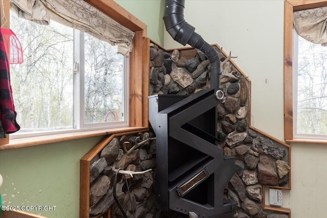 1080 Leuthold Dr, Fairbanks, AK 99712 - detailed view of a wood stove