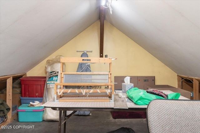1080 Leuthold Dr, Fairbanks, AK 99712 - bedroom featuring lofted ceiling