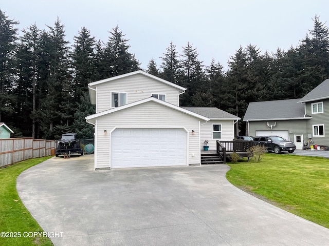 517 Sut Larsen Way, Kodiak, AK 99615 - view of front of property featuring concrete driveway and a deck