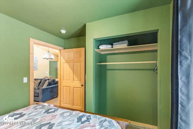 33773 Ruth Glacier Ave, Talkeetna, AK 99676 - bedroom with a chandelier