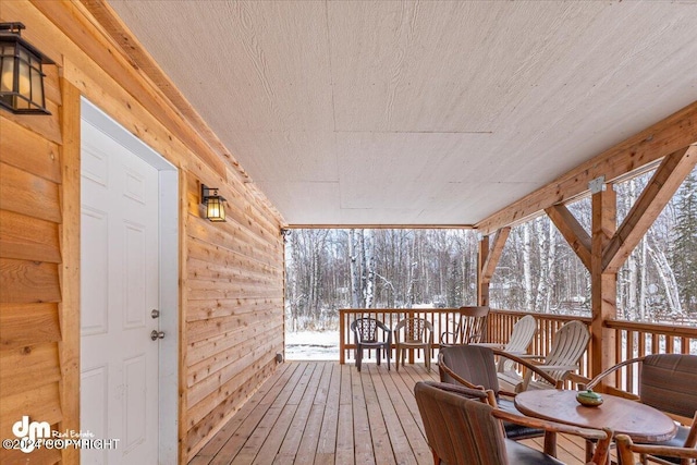 33773 Ruth Glacier Ave, Talkeetna, AK 99676 - view of wooden deck