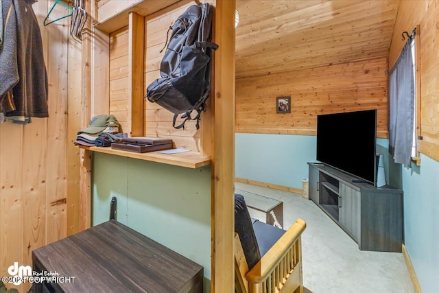 33773 Ruth Glacier Ave, Talkeetna, AK 99676 - interior space featuring wooden walls and baseboards