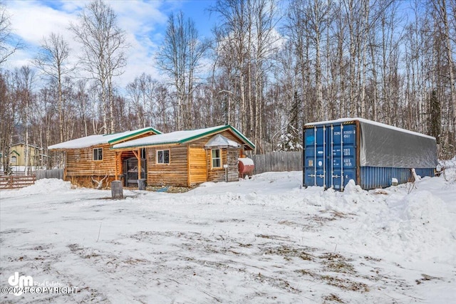 33773 Ruth Glacier Ave, Talkeetna, AK 99676 - view of snowy exterior with mail area