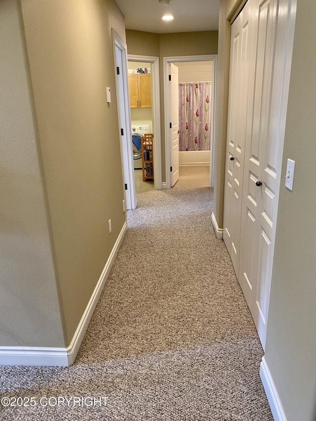 2295 N Filly Cir, Wasilla, AK 99654 - hallway with carpet and baseboards