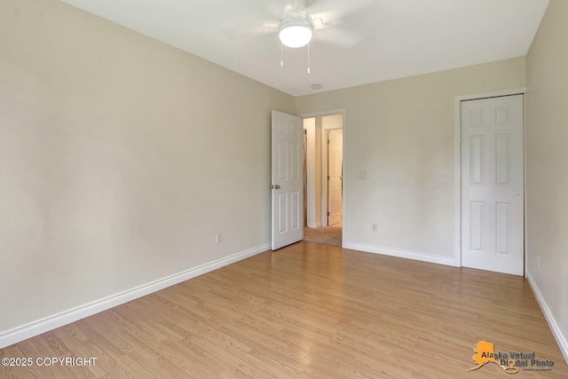 4147 Hampton Dr # 10D, Anchorage, AK 99504 - unfurnished bedroom featuring light wood finished floors and baseboards