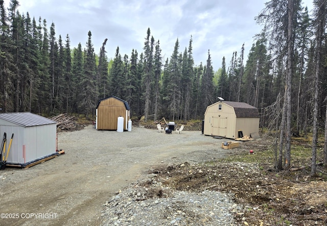 2246 S Fian Dr, Wasilla, AK 99654 - view of yard with a view of trees