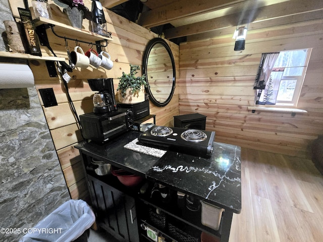 2246 S Fian Dr, Wasilla, AK 99654 - office with wood walls and wood finished floors