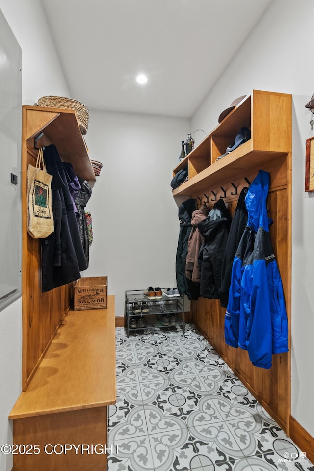 52619 Chumelina Ct, Kasilof, AK 99610 - mudroom with baseboards and recessed lighting
