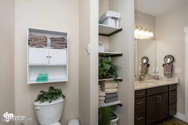 1630 S Corwin Ln, Wasilla, AK 99654 - bathroom featuring toilet and vanity