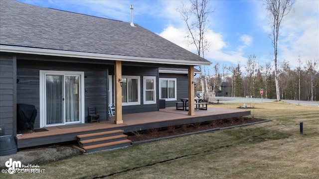 1630 S Corwin Ln, Wasilla, AK 99654 - deck with a grill and a yard
