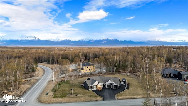 1630 S Corwin Ln, Wasilla, AK 99654 - view of subject property with a forest and mountains