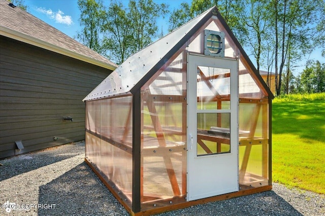 1630 S Corwin Ln, Wasilla, AK 99654 - view of greenhouse featuring a yard