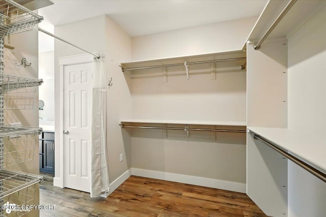 1630 S Corwin Ln, Wasilla, AK 99654 - walk in closet featuring wood finished floors