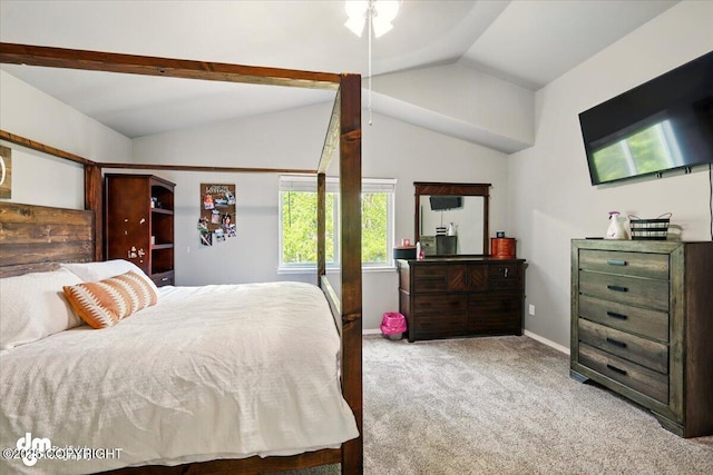 1320 S Felton St, Palmer, AK 99645 - carpeted bedroom with lofted ceiling and baseboards
