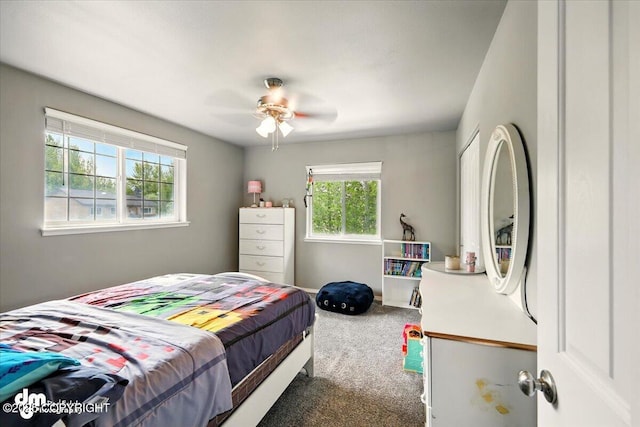 1320 S Felton St, Palmer, AK 99645 - carpeted bedroom featuring ceiling fan