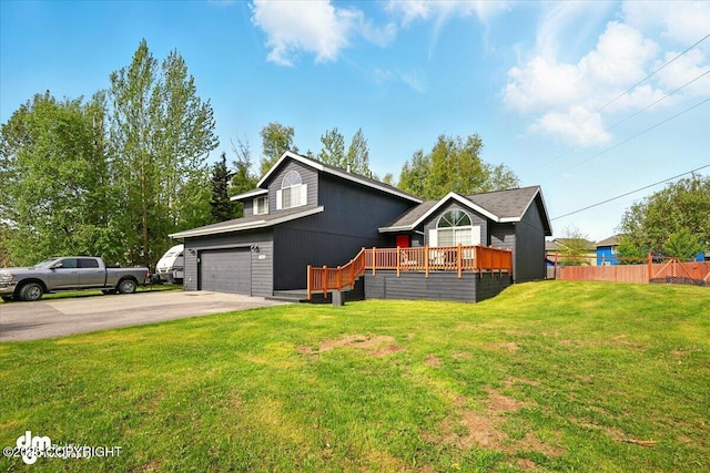 1320 S Felton St, Palmer, AK 99645 - view of front of property with asphalt driveway and a deck