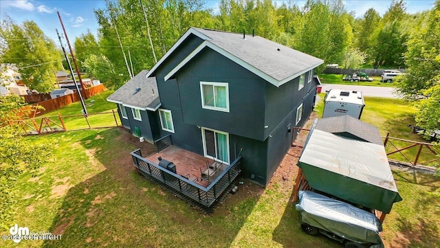 1320 S Felton St, Palmer, AK 99645 - back of property featuring a shingled roof