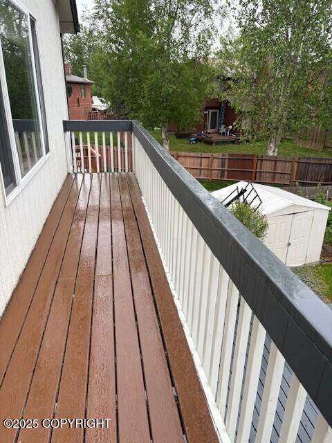 3233 Tayshee Cir, Anchorage, AK 99504 - view of deck
