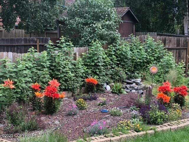3233 Tayshee Cir, Anchorage, AK 99504 - view of fenced backyard