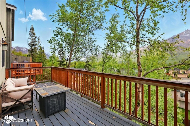 20182 Eagles Nest Ct # 5B, Eagle River, AK 99577 - deck with an outdoor hangout area