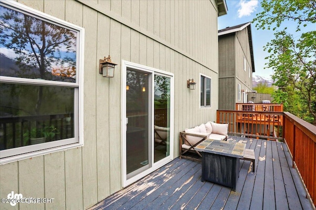 20182 Eagles Nest Ct # 5B, Eagle River, AK 99577 - view of wooden deck