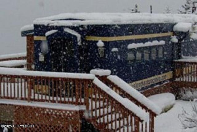 2525 Sterling Hwy, Homer, AK 99603 - view of snow covered deck