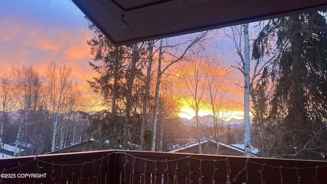 7341 Huntsmen Cir Unit 19C, Anchorage, AK 99518 - view of nature at dusk