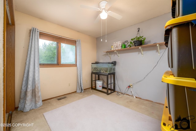 2100 N Palomino Ln, Palmer, AK 99645 - carpeted empty room with ceiling fan and baseboards