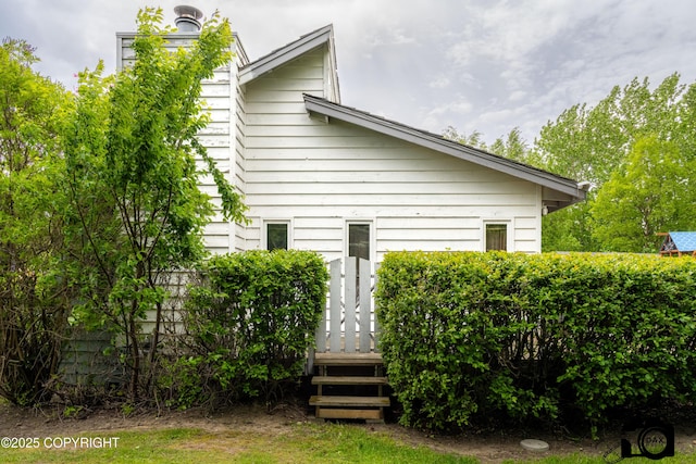 2100 N Palomino Ln, Palmer, AK 99645 - view of side of home featuring a deck