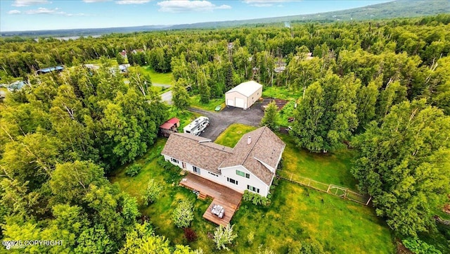 655 N Smith Rd, Palmer, AK 99645 - view from above of property featuring a heavily wooded area