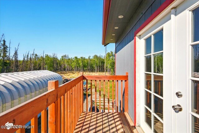 4588 Gold Mint Dr, Wasilla, AK 99654 - view of wooden terrace