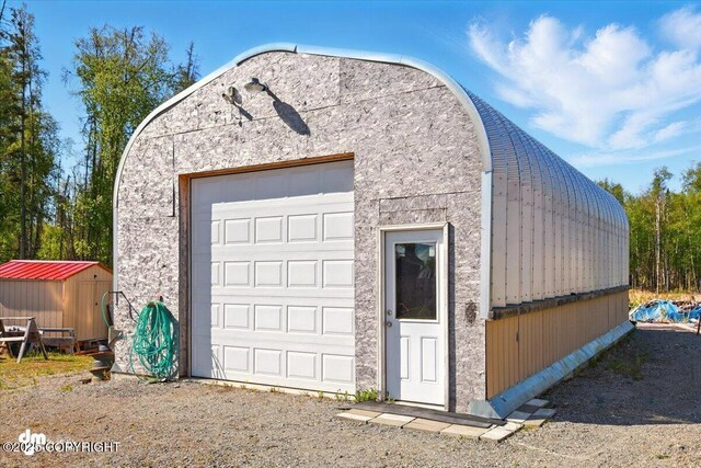 4588 Gold Mint Dr, Wasilla, AK 99654 - view of detached garage