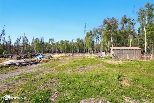4588 Gold Mint Dr, Wasilla, AK 99654 - view of yard featuring an outbuilding