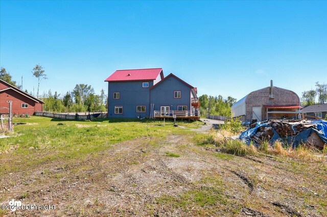 4588 Gold Mint Dr, Wasilla, AK 99654 - view of rear view of house