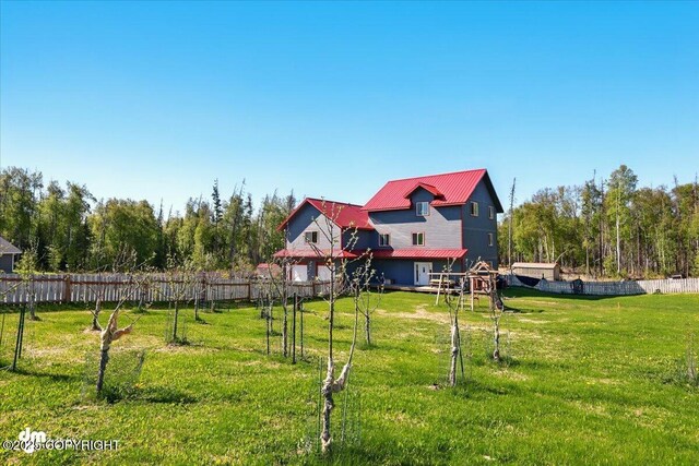 4588 Gold Mint Dr, Wasilla, AK 99654 - view of front facade with metal roof