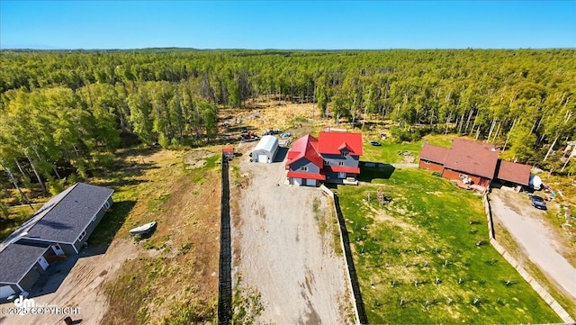 4588 Gold Mint Dr, Wasilla, AK 99654 - aerial view of property and surrounding area with a forest