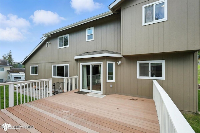 2213 N Tabasco Cat Dr, Palmer, AK 99645 - view of wooden terrace