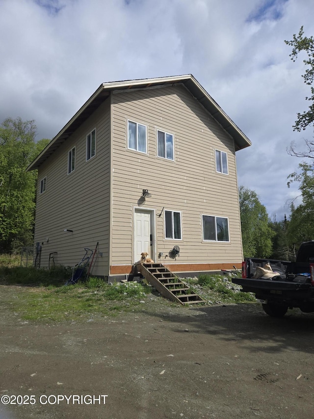 17690 E Idle Dr, Palmer, AK 99645 - view of rear view of house