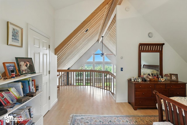 41722 Charlie Dr, Homer, AK 99603 - bedroom with light wood-style flooring and access to outside