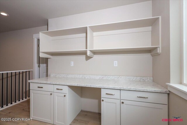 9089 E Spring Creek Cir, Palmer, AK 99645 - unfurnished office featuring light wood finished floors and recessed lighting