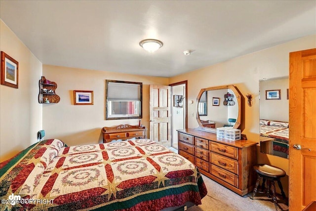 5301 N Glacier View Ct, Homer, AK 99603 - bedroom featuring light carpet
