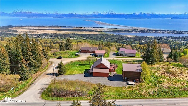 5301 N Glacier View Ct, Homer, AK 99603 - view from above of property with a water and mountain view